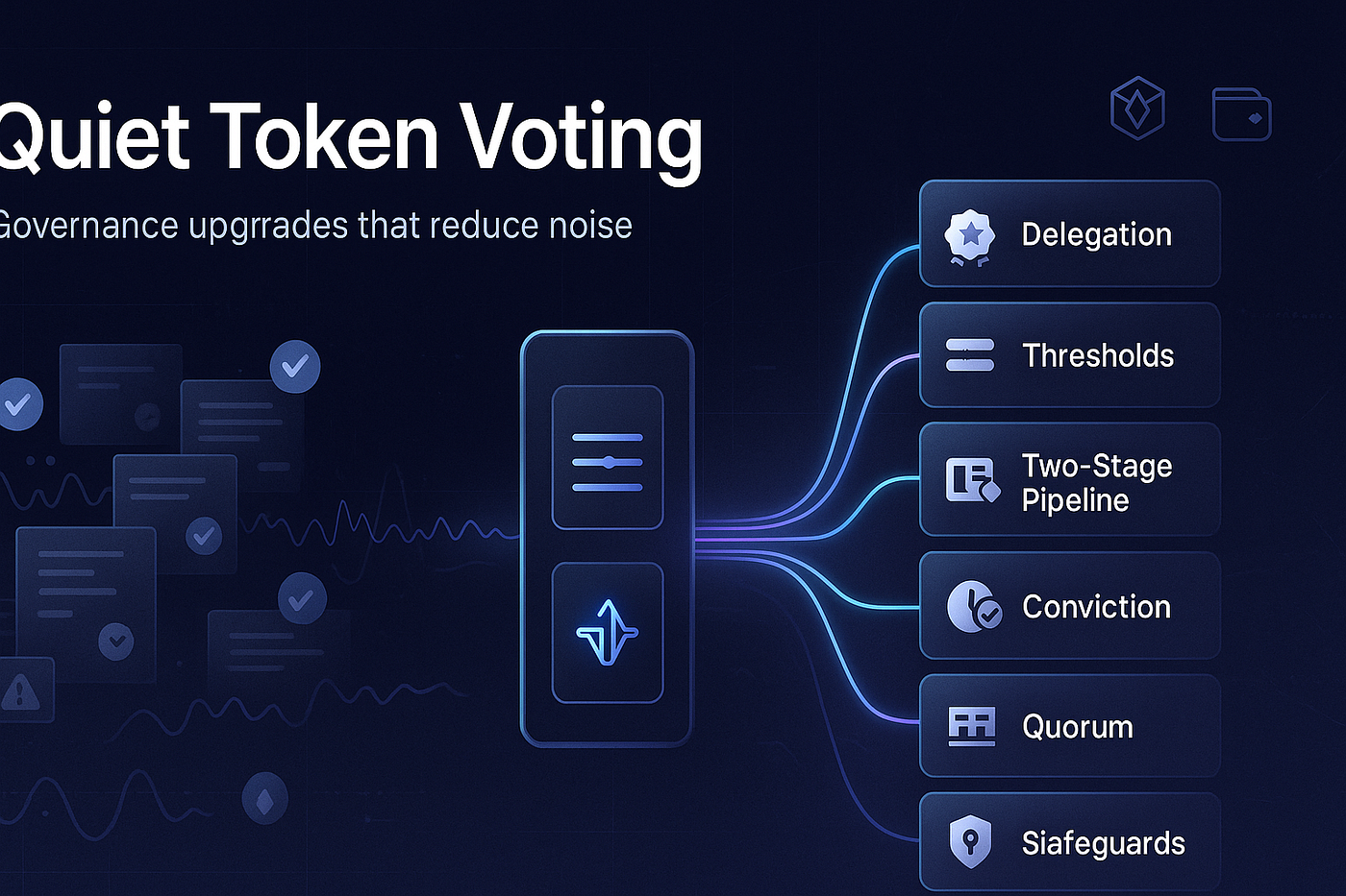 DAO quorum voting threshold graphic
