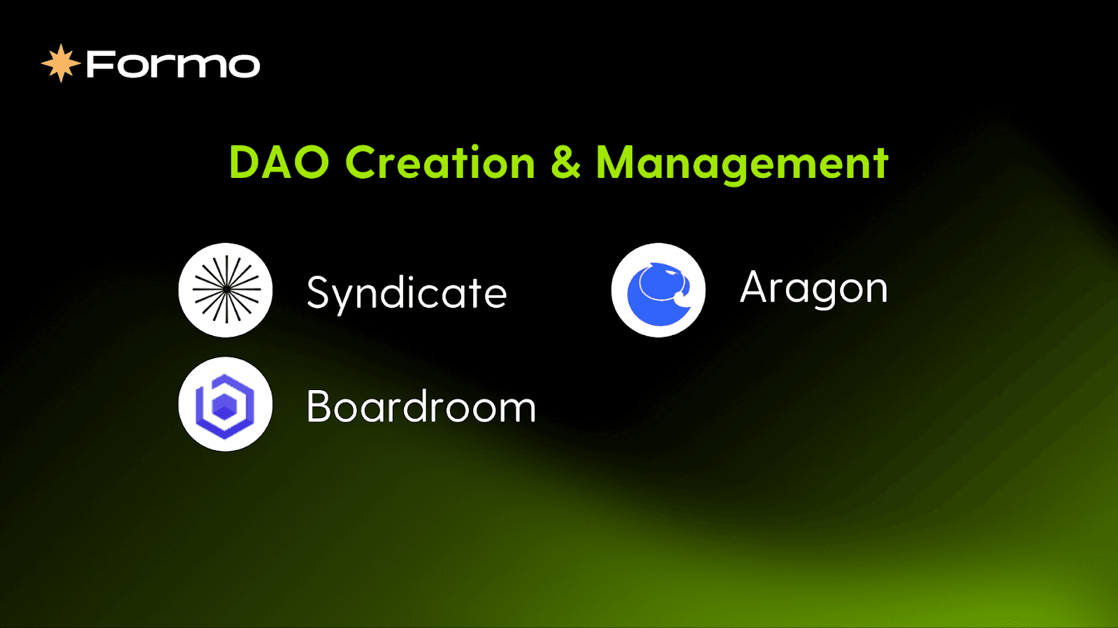 Aragon DAO NFT badge governance