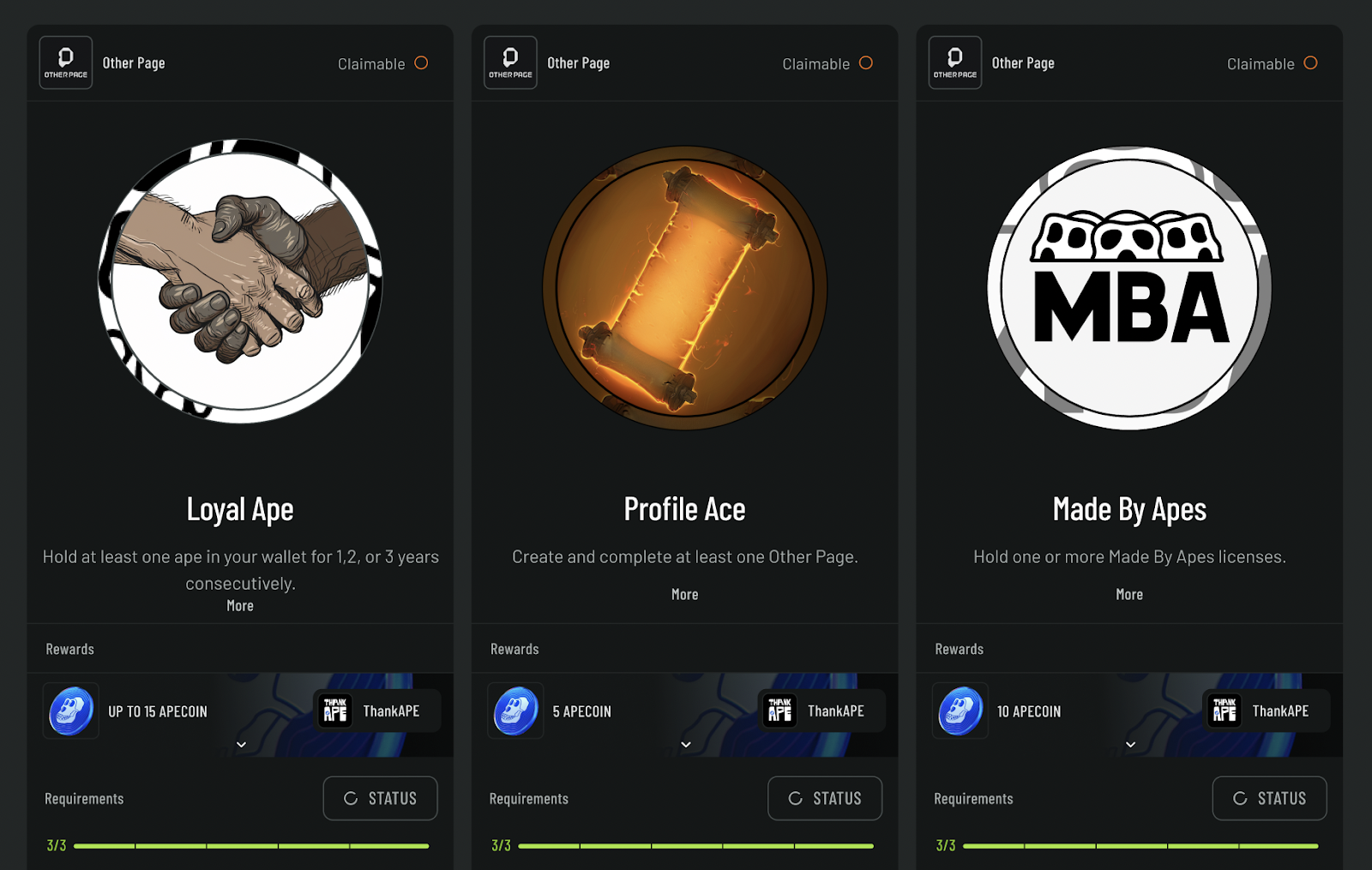 DAO NFT badge reward incentives