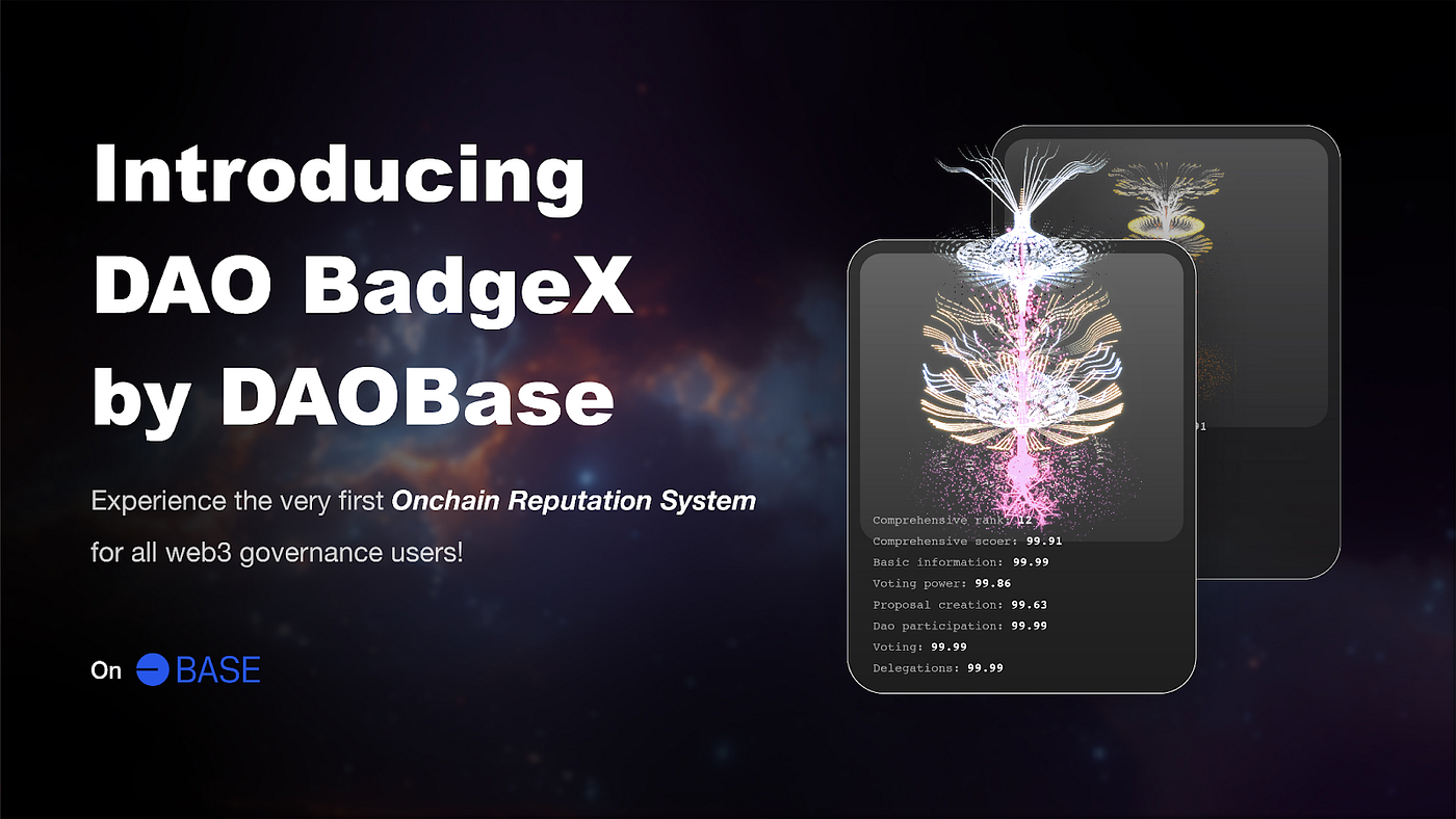 Vibrant digital illustration of DAO community voting with glowing NFT badges securing governance process